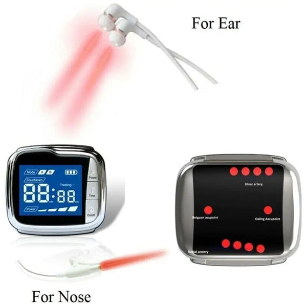 Hamiu BeamFlow™ Integrative Wellness Cold Laser Therapy Wrist Watch