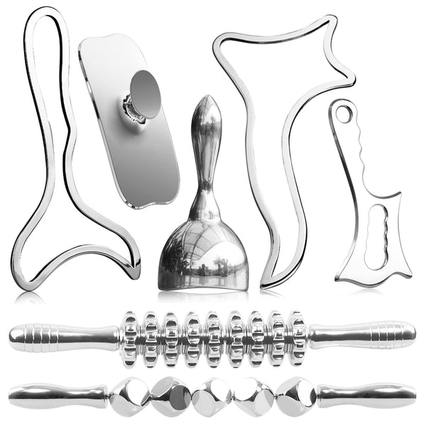 METALORA – Colombiana Cold Sculpt Kit™ | 7-Piece Stainless Steel Lymphatic Drainage & Cellulite Set